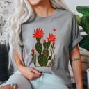  Desert Cactus Succulent Western Plants Southwest Desert Scene Graphic Elements Comfort Colors Tee