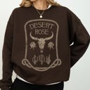  Desert Rose Western Cowgirl Cowboy Spirit Heritage Frontier Style Graphic Sweatshirt