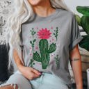 XXXL Granite Flowering Desert Cactus Succulent Plants Cowgirl Desert Southwest Floral Motif Comfort Colors Tee