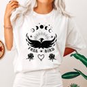  Free Bird Western Country Rock Music Bird Cowboy Vintage Distressed Graphic Artwork Comfort Colors Tee
