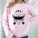 Small Light Pink Free Bird Western Country Rock Music Cowboy Inspired Graphic Vintage Concert Sweatshirt