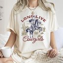 Medium Ivory Cream Long Live Cowgirls, Horse, Cowboy, Western, Country Rodeo Spirit Comfort Colors Tee