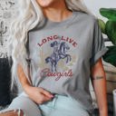Large Granite Long Live Cowgirls, Horse, Cowboy, Western, Country Rodeo Spirit Comfort Colors Tee