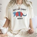 XXL Ivory Cream Not My First Rodeo Cowboy Armadillo Western Illustration With Classic Vintage Vibe Comfort Colors Tee