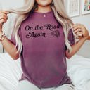 XXXL Berry Red On The Road Again, Roses, Western, Cowboy, Willie Collection Edition Comfort Colors Tee