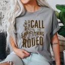 Small Granite Rodeo Rider Bronco Bull Horse Cowboy Cowgirl Western Rodeo Attire Comfort Colors Tee