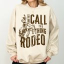 Medium Sand Rodeo Rider Bronco Bull Horse Cowboy Cowgirl Western Heritage Rodeo Spirit Collection Sweatshirt