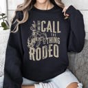 XXXL Black Rodeo Rider Bronco Bull Horse Cowboy Cowgirl Western Heritage Rodeo Spirit Collection Sweatshirt