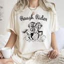  Rough Rider Rodeo Cowboy Western Cowgirl Horse Bronco Classic Comfort Colors Tee