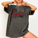 Small Pepper Dark Gray The Hell I Won't, Sassy Cowgirl, Cowboy Roses Vintage Western Queen Edition Graphic Statement Comfort Colors Tee