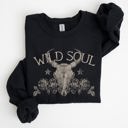 XXXL Black Wild Soul Cowboy Skull Roses Country Cowgirl Spirit Rustic Western Americana Legend Sweatshirt
