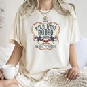  Wild West Rodeo Show Bronco Riding Cowboys And Cowgirls Vintage Western Heritage Collection Comfort Colors Tee