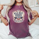 XL Berry Red Wild West Rodeo Show Bronco Riding Cowboys And Cowgirls Vintage Western Heritage Collection Comfort Colors Tee