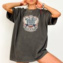 XXL Pepper Dark Gray Wild West Rodeo Show Bronco Riding Cowboys And Cowgirls Vintage Western Heritage Collection Comfort Colors Tee