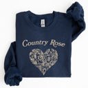  Country Rose Heart Cowgirl Cowboy Western Rustic Heritage Celebration Edition Sweatshirt