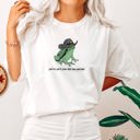 Small White You Just Yee'd Your Last Haw Partner, Cowboy, Frog Comfort Colors Tee