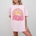 XXXL Blossom Light Pink Sunkissed Beach Fun Sunset Beach Wear Palm Tree Hot Girl Summer Comfort Colors Tee