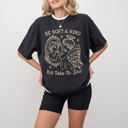 XXL Black Take No Shit Angel Be Kind Meme Quote Bold Attitude Statement For Everyday Wear And Confidence Comfort Colors Tee
