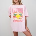 XL Blossom Light Pink California Summer Breeze Love Beach Vibes Sunset Hot Girl Summer Fun In The Sun Comfort Colors Tee