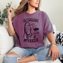 XL Berry Red Choosing Myself Mental Health Self Care Meme Positive Reminder Daily Affirmation Comfort Colors Tee