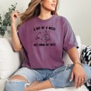 Small Berry Red A Bit Of A Mess, Doing My Best Cute Bunny Rabbit Meme Graphic Comfort Colors Tee