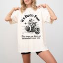 Medium Ivory Cream It's Been Fun Existential Crisis Motorcycle Meme Collection For The Rebellious Rider Comfort Colors Tee