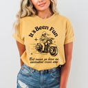 XXXL Mustard It's Been Fun Existential Crisis Motorcycle Meme Collection For The Rebellious Rider Comfort Colors Tee