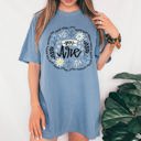 Large Blue Jean Positivity, You Are Enough, Flowers Retro Mental Health Self Care Comfort Colors Tee