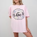 XXL Blossom Light Pink Positivity, You Are Enough, Flowers Retro Mental Health Self Care Comfort Colors Tee