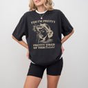 Large Black Pretty Tired Beautiful Funny Sassy Meme Aesthetic Collection Edition Comfort Colors Tee