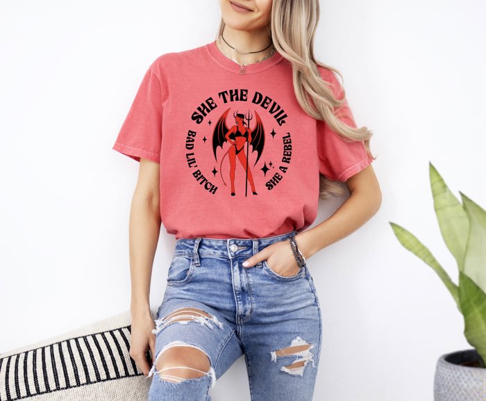 She Devil Cat Lyrics Rap Lyrics Song Lyrics Paint The Town Red Concert Tee Rebel Hip Hop Comfort Colors Tee