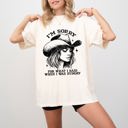 XL Ivory Cream Sorry For What I Said When I Was Hungry Cowgirl Meme Sassy Western Humor Statement Comfort Colors Tee