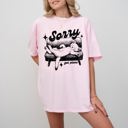 Small Blossom Light Pink Sorry, Got Plans Lazy Cat Aesthetic Meme For Cat Lovers Who Embrace Cozy Vibes Comfort Colors Tee
