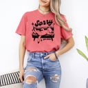 Large Watermelon Pink Sorry, Got Plans Lazy Cat Aesthetic Meme For Cat Lovers Who Embrace Cozy Vibes Comfort Colors Tee