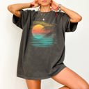 XXXL Pepper Dark Gray Summer Sunset Beach Vibes Palm Tree Lined Edition Embracing Hot Girl Summer Coastal Dream Comfort Colors Tee