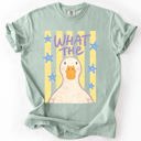 XXL Bay Light Sage What The Duck Bottoms Up Mallard Preppy Sassy Summer Cute Vibe Comfort Colors Tee
