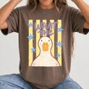 Medium Espresso Brown What The Duck Bottoms Up Mallard Preppy Sassy Summer Cute Vibe Comfort Colors Tee
