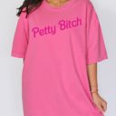 Medium Crunchberry Pink Petty Bitch Bold Attitude Graphic Slogan Collection For Rebels Comfort Colors Tee