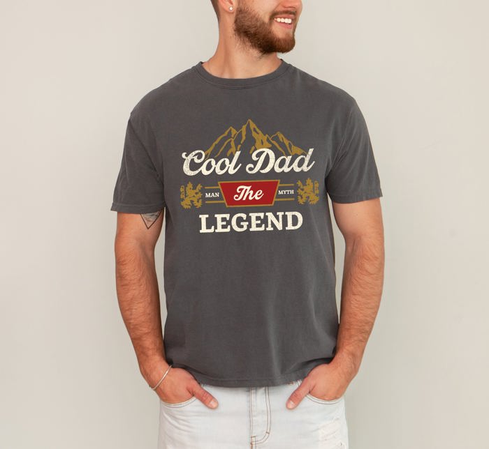 Cool Dad The Man The Myth The Legend Beer Father's Day Edition Comfort Colors Tee