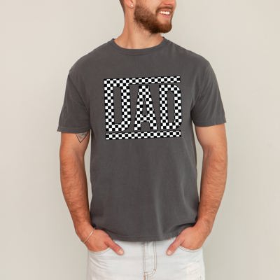Dad Retro Checkered Vintage Father's Day Classic Americana Style Comfort Colors Tee