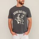  Doing Dad Shit Skeleton Toilet Humorous Father's Day Halloween Comfort Colors Tee