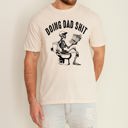  Doing Dad Shit Skeleton Toilet Humorous Father's Day Halloween Comfort Colors Tee