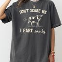  Don't Scare Me I Fart Easily Cow Humorous Quote For Cow Lovers Comfort Colors Tee
