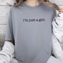  I'm Just A Girl Retro Vintage Feminist Gen X Empowerment Iconic 90s Attitude And Activist Spirit Comfort Colors Tee