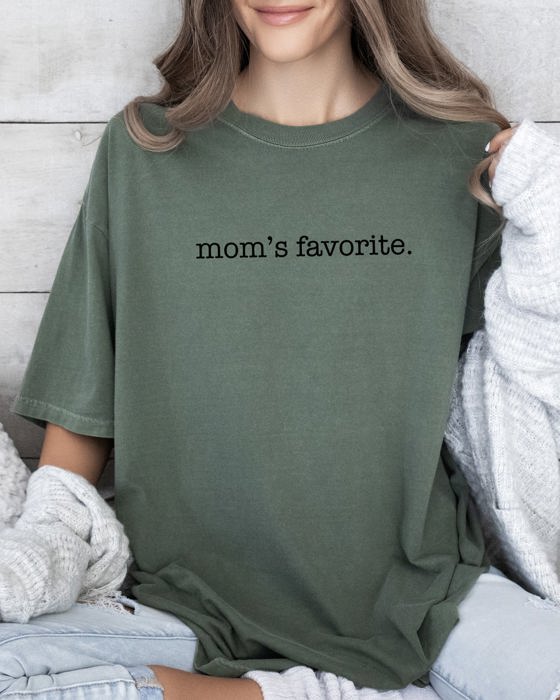 Mom's Favorite Siblings Brother Sister Humorous Family Pride Forever Comfort Colors Tee