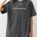 XL Pepper Dark Gray Not The Favorite Siblings Brother Sister For Family Humor Lovers Comfort Colors Tee