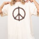 XL Ivory Cream Peace Country Western Cowboy Lasso Cowgirl Positivity Graphic Comfort Colors Tee