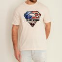  Superdad Father's Day USA Patriot Edition For Dads Who Lead With Heart And Hard Work Comfort Colors Tee