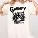  Grumpy Cat Grumpy Most Days Snarky Sarcasm Funny Attitude Vintage Vibe Satirical Cat Meme Comfort Colors Tee