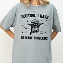 XXL Granite Houston, I Have Many Problems Raccoon Astronaut NASA Meme Space Adventure Edition Comfort Colors Tee